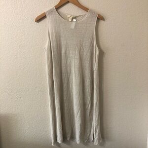 Eileen Fisher Cream White Linen Tunic Dress Top - Size S/P